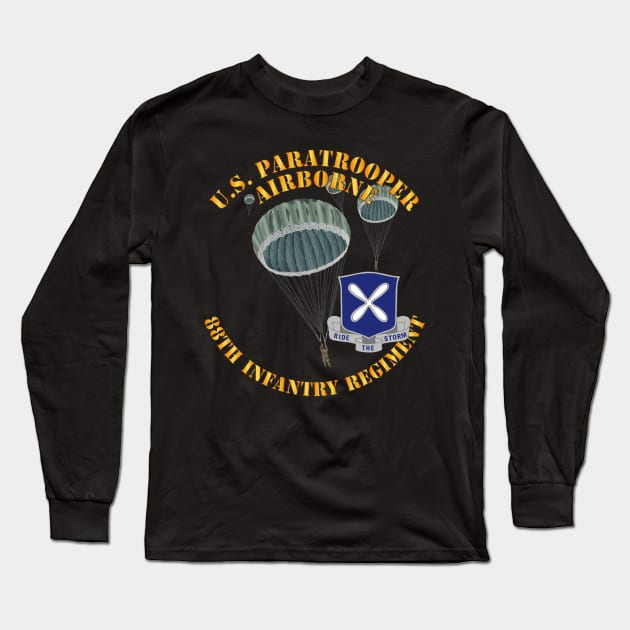 US Paratrooper - 88th Infantry Regiment X 300 Long Sleeve T-Shirt by twix123844